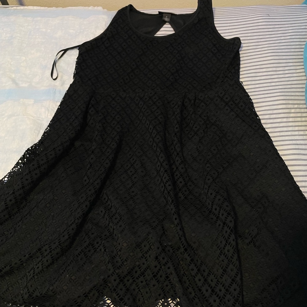 Lane Bryant Black Lace Prom Dress